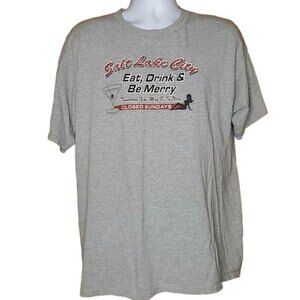 Salt Lake City SLC Gray T Shirt Size XL